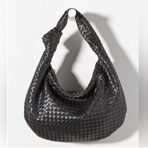 Anthropologie Melie Bianco Brigitte Large Satchel Black